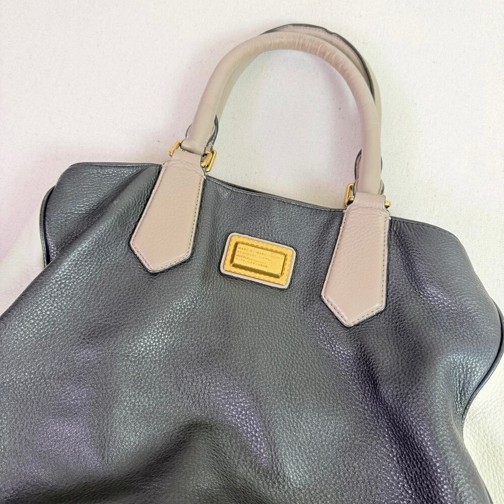 Marc Jacobs Standard Supply Workwear Satchel Tote Colorblock Pebbled Leather Bag